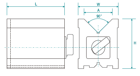 Strong Magnetic Force Magnetic V - block Holding Used for Grinding and Drilling